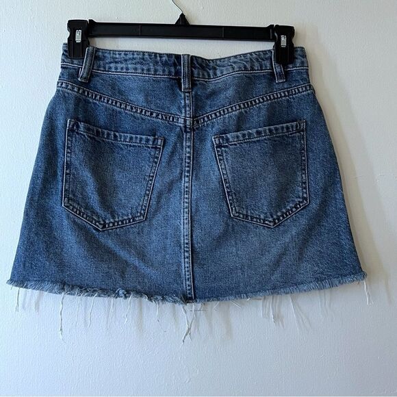 Free People We The Free Zip It Up Raw Hem Skirt Size 26 - Picture 3 of 6